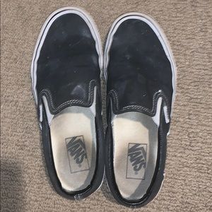 Black slip on vans
